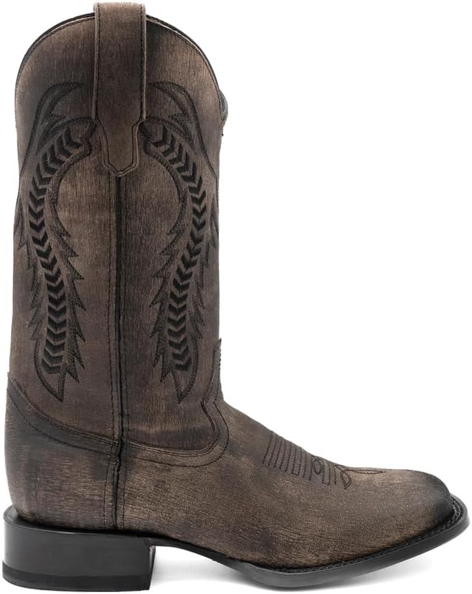 

Мужские повседневные ботинки Ferrini Mens Ashton с вышивкой, квадратный носок, без застежек, средний голень - коричневые Ferrini Italia