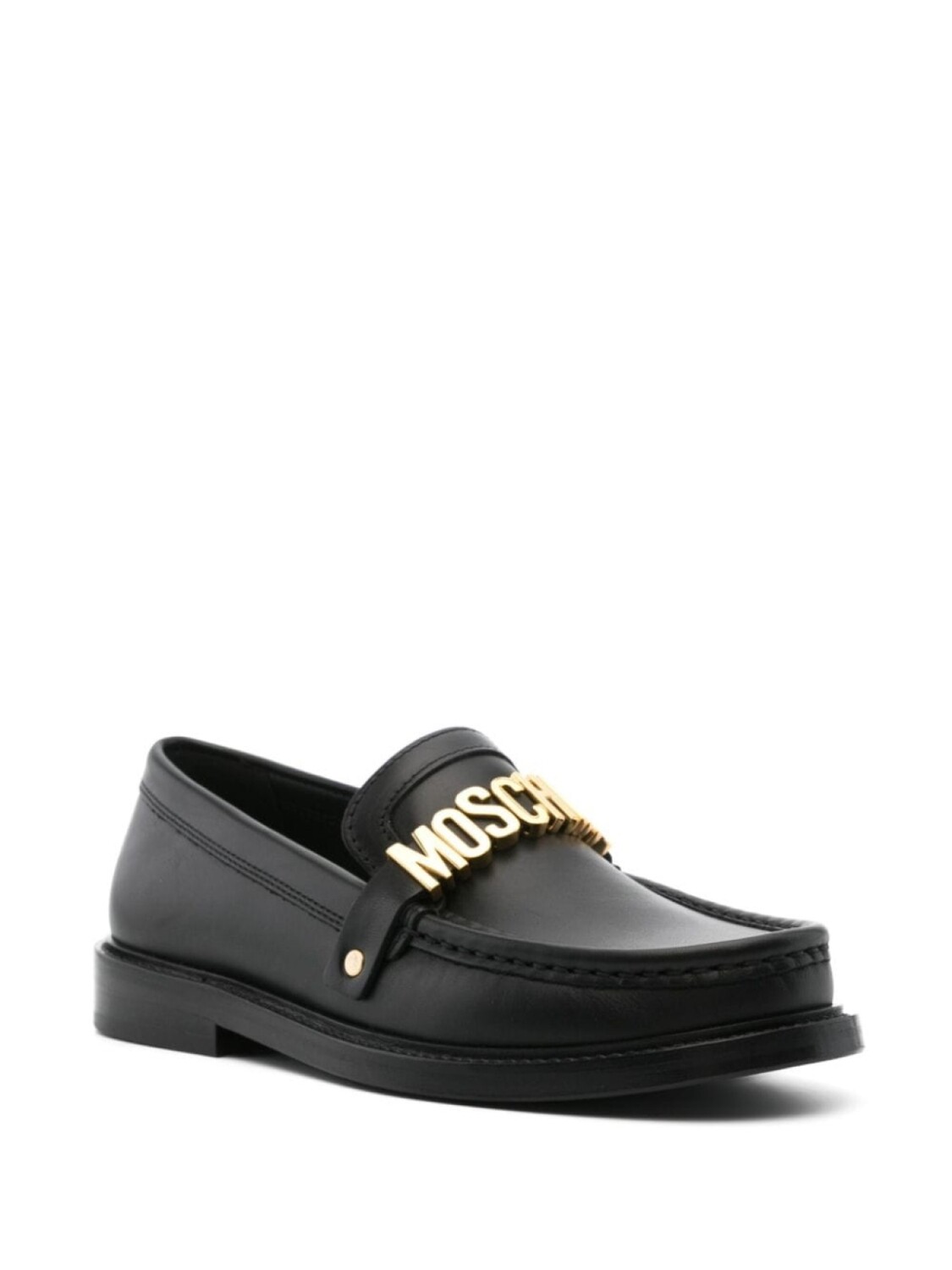 

Moschino лоферы с логотипом, черный