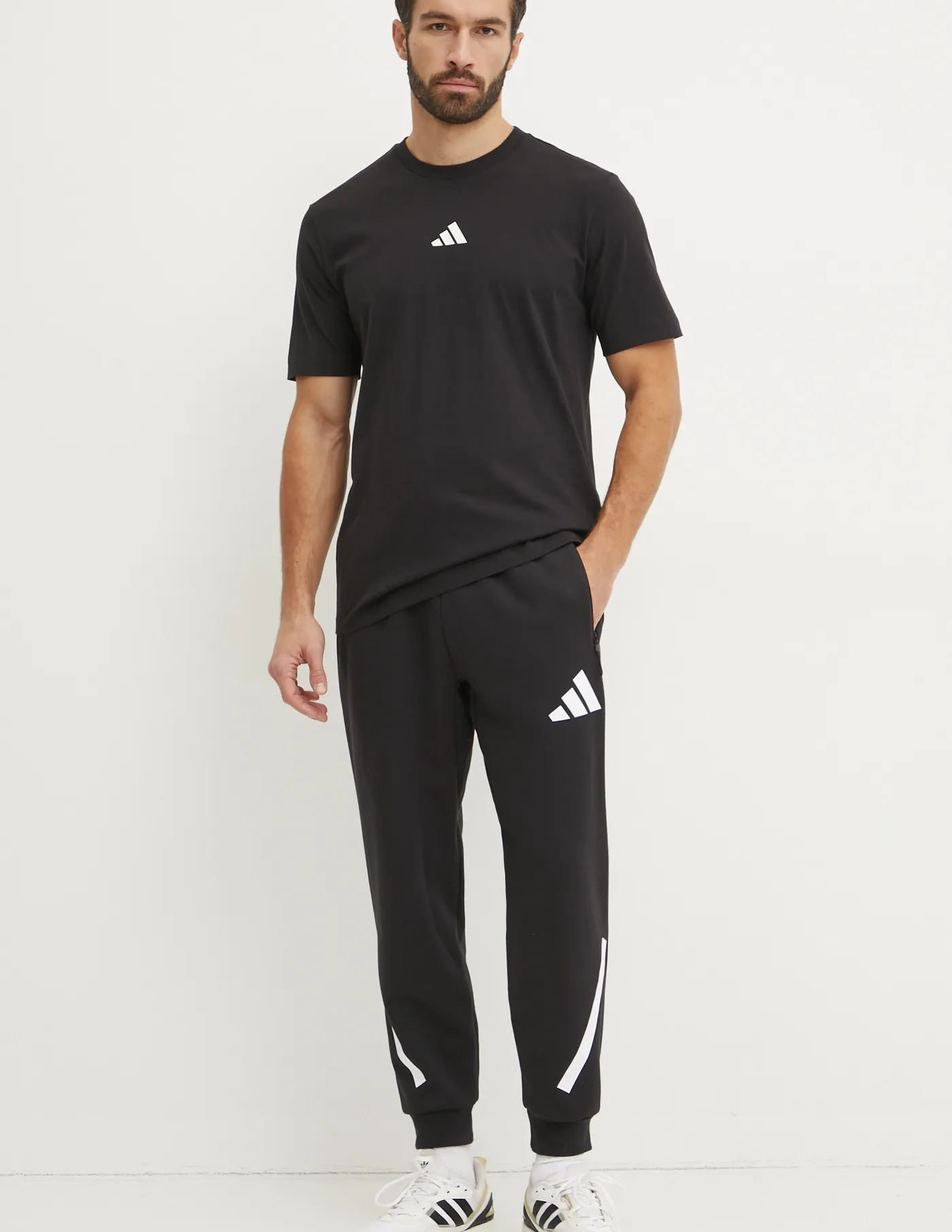 

Хлопковая футболка MT CE SPACE T adidas, черный