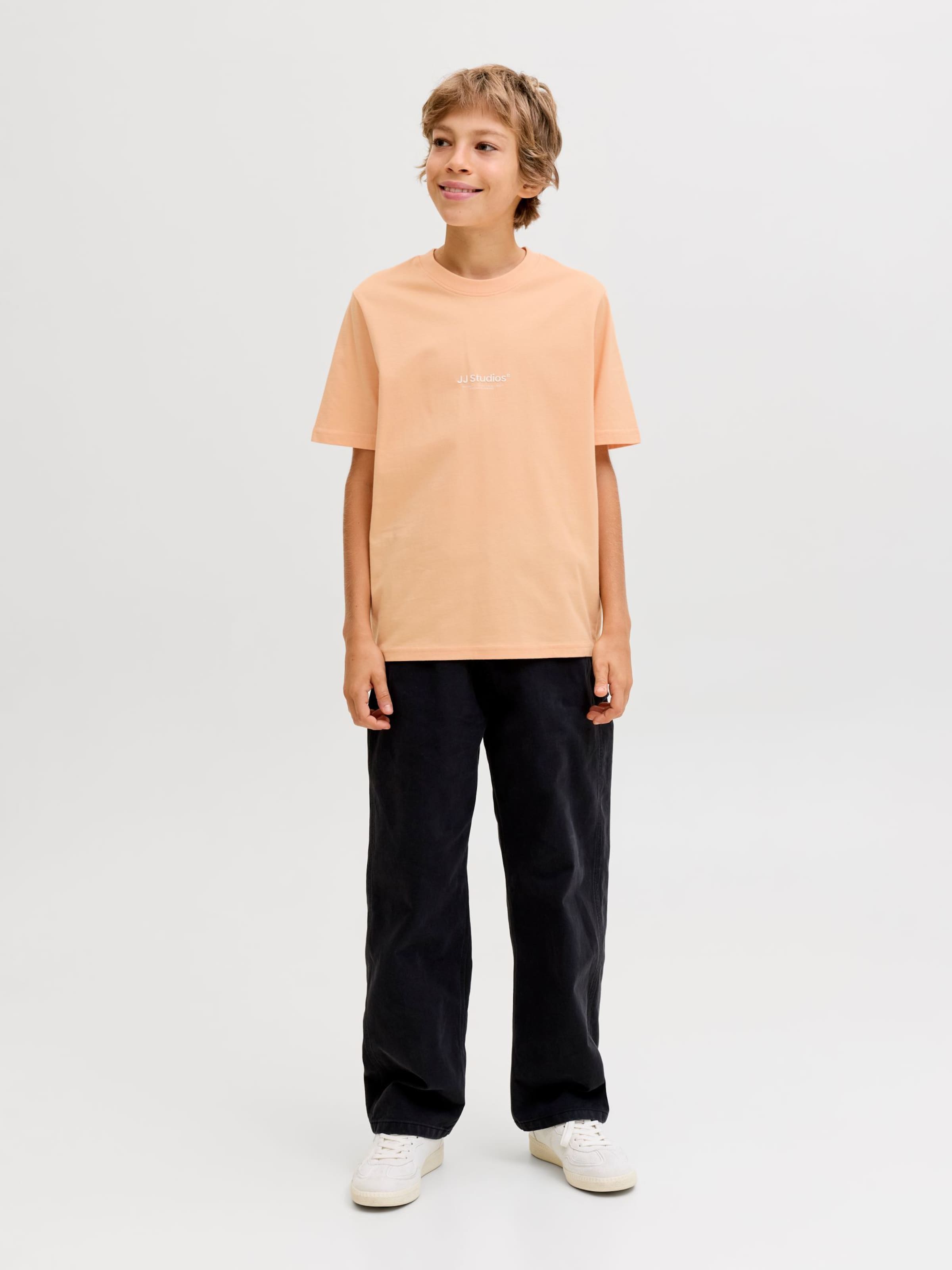 Jack & Jones Junior Футболка 'JJESoho' в бежевом цвете — фото 4
