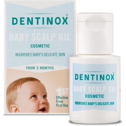 Dentinox Детское масло для кожи головы увлажняет и питает сухую кожу с ромашкой, шиповником и витамином Е 30 мл