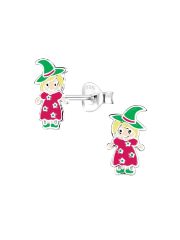 

Alexander York Детские серьги-гвоздики «Ведьма» из серебра 925 пробы, комплект из 2 штук