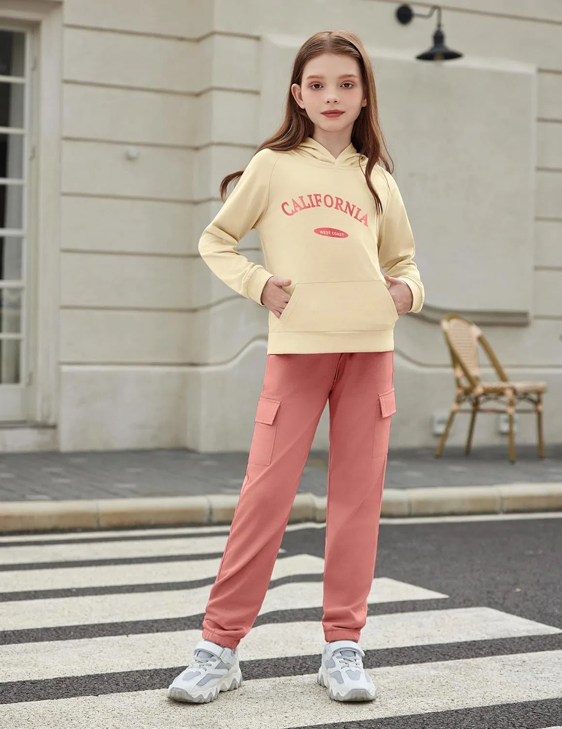 Детский спортивный костюм тай-дай, Arshiner, 2 предмета, Beige&pink — фото 4