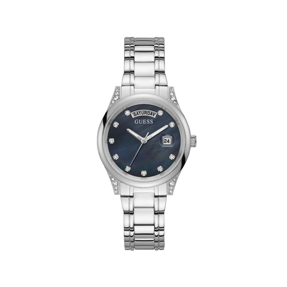 

Серебряные часы из нержавеющей стали GUESS