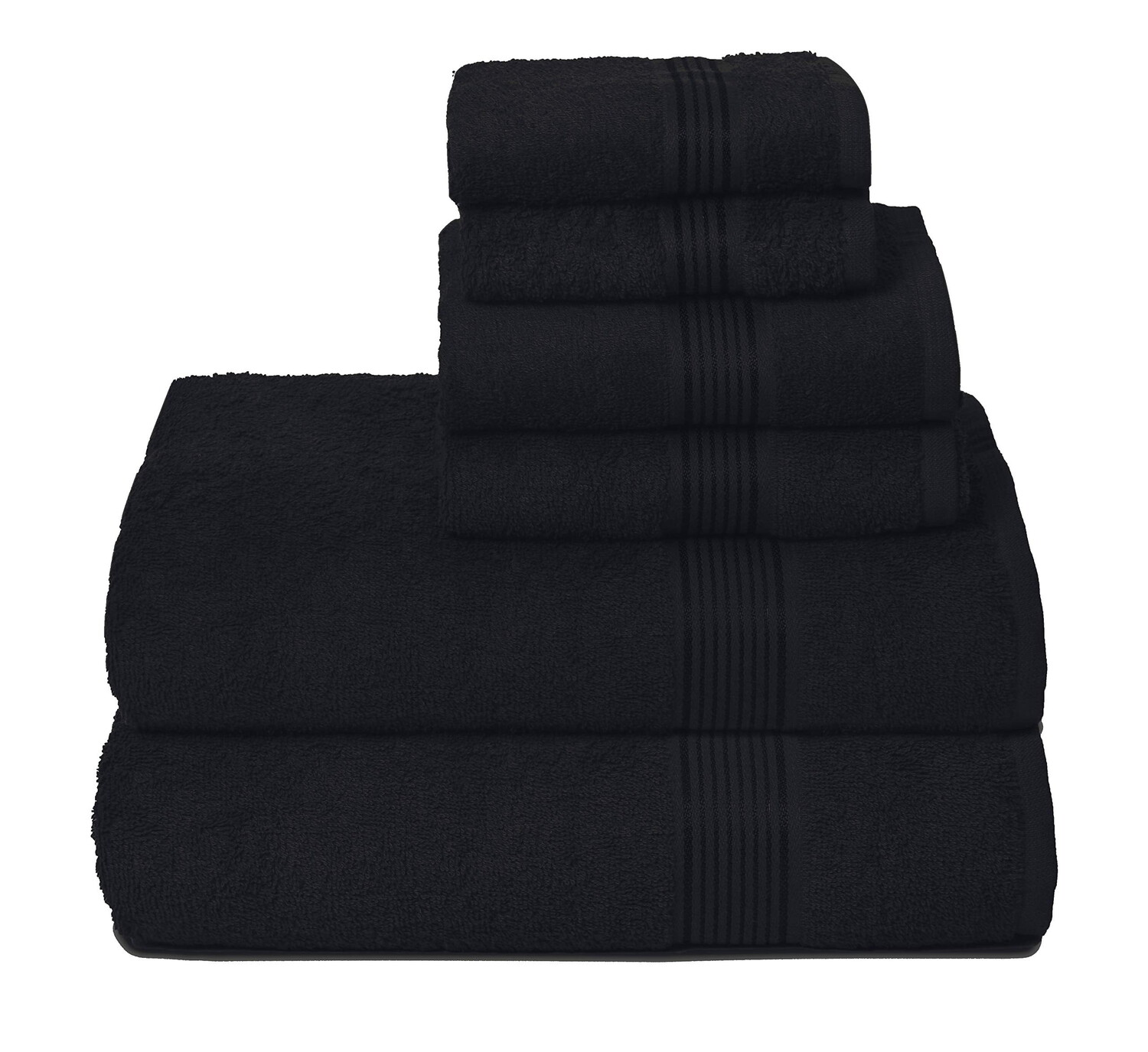 

Набор полотенец хлопковых Malloni Home Ultra Soft, черный