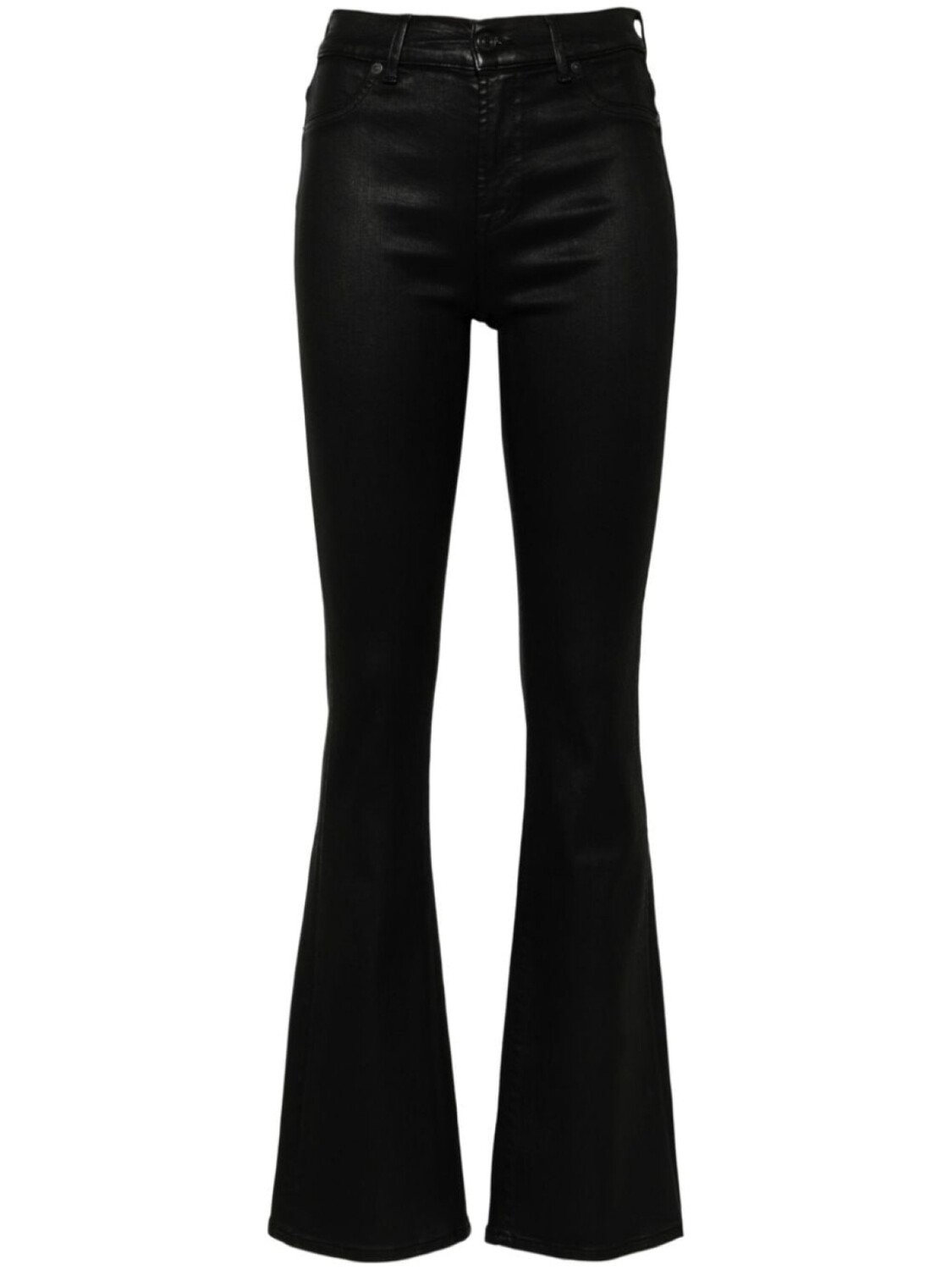 

7 For All Mankind джинсы с покрытием, черный