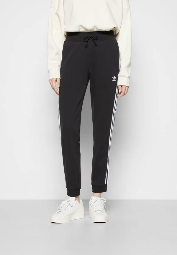 Узкие спортивные брюки-джоггеры с манжетами Adidas Originals, Black — фото 3