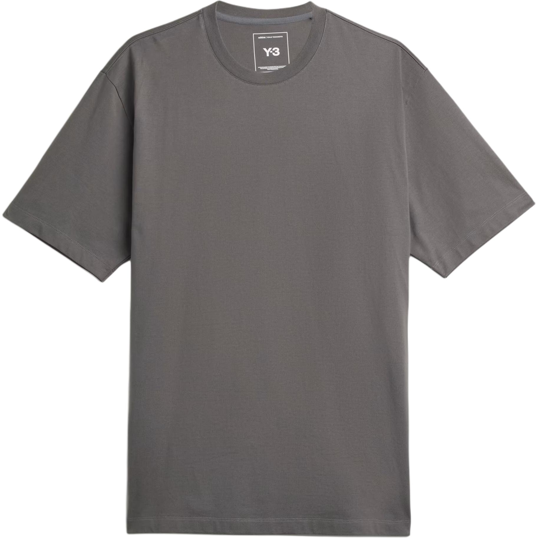 

Футболка Y 3 с принтом логотипа и круглым вырезом Y-3, серый