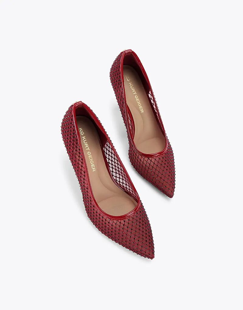 Туфли на каблуке KG Kurt Geiger Angel красного цвета — фото 2
