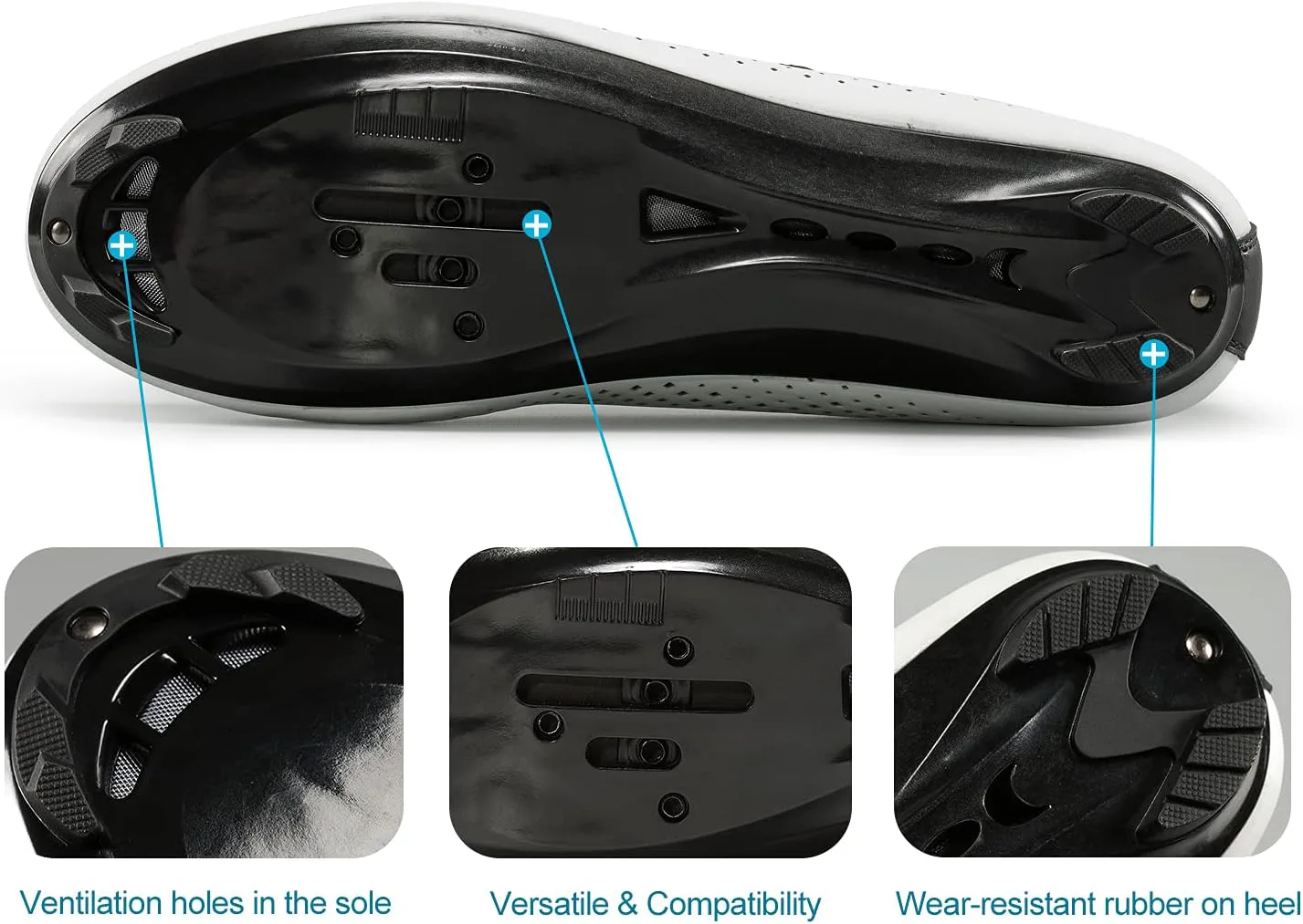 

Велосипедные обувь Santic для мужчин, шоссейная езда с застежкой-пряжкой - новые дорожные велосипедные туфли, белый