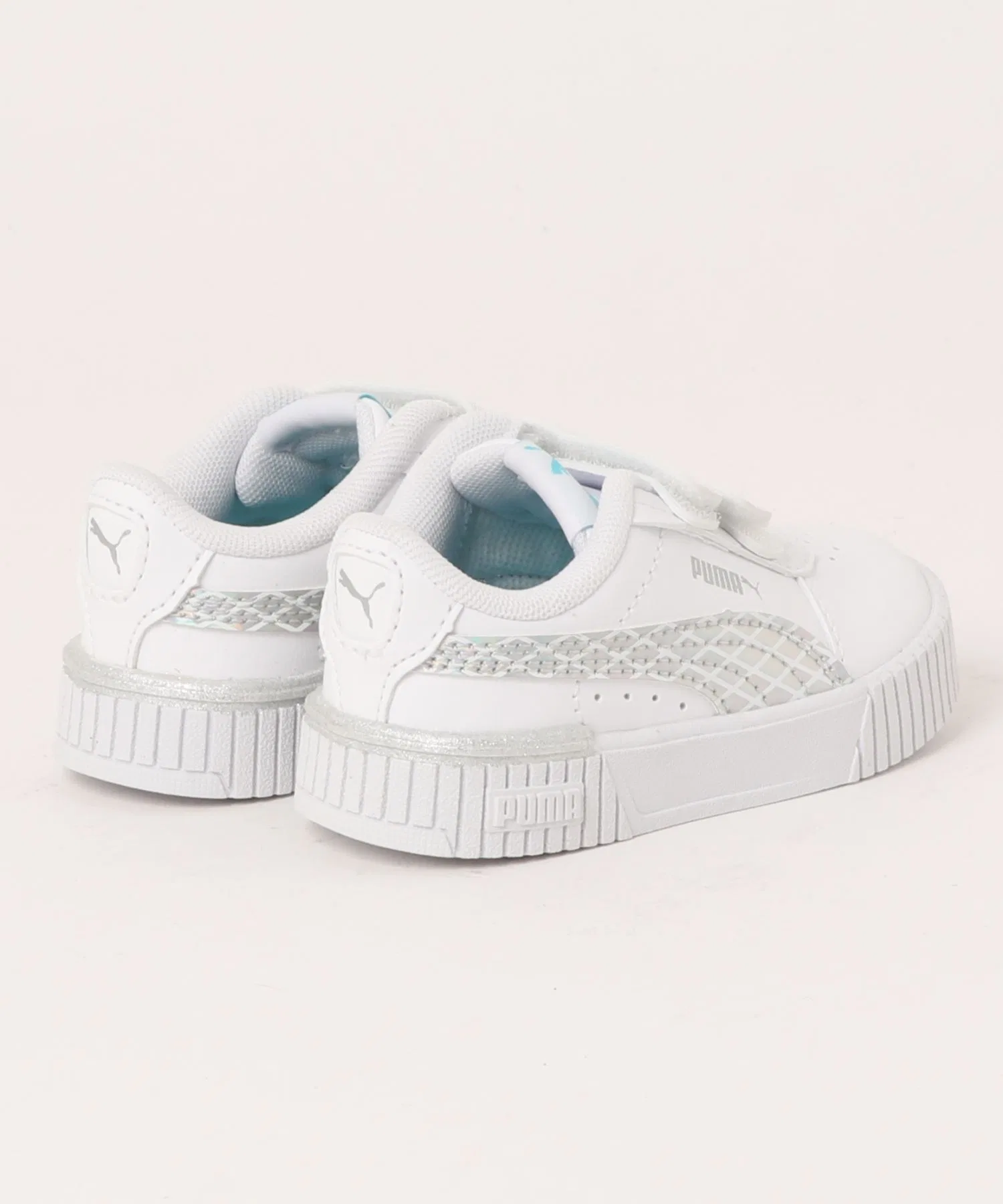 Детские кроссовки PUMA Carina 2.0 Mermaid серебристо-чёрные — фото 2