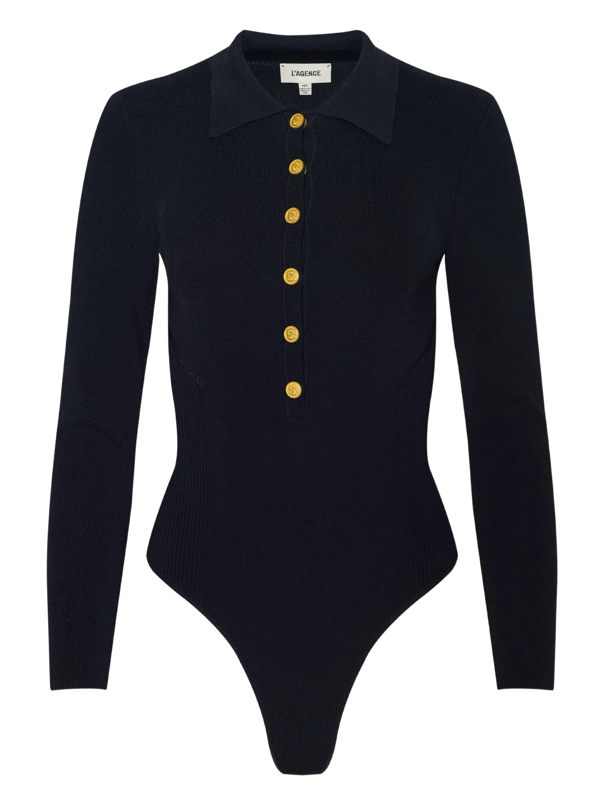 

Трикотажное боди Elisabetta L'Agence, черный