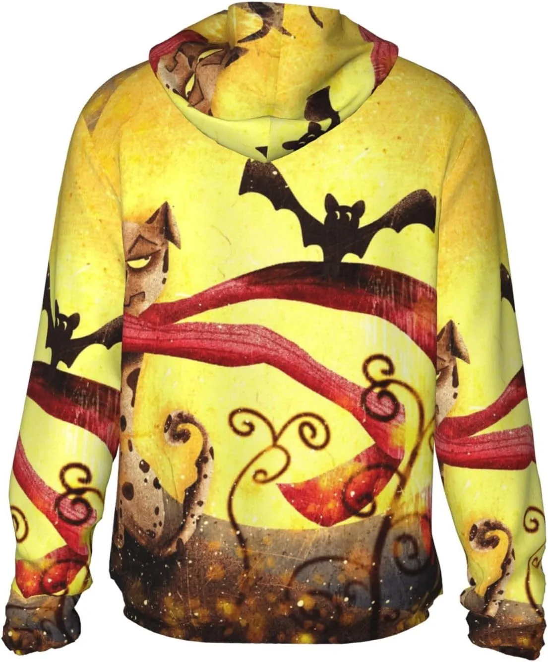 Толстовка с капюшоном Halloween Cartoon, защита от солнца, легкая, Full Zip — фото 4