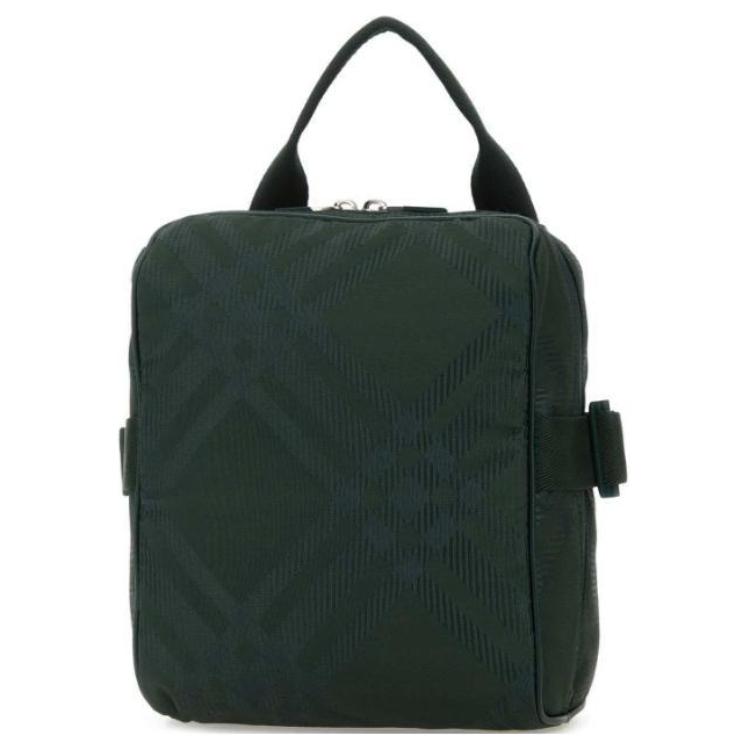 Burberry Жаккардовая клетчатая сумка-кроссбод Green — фото 2