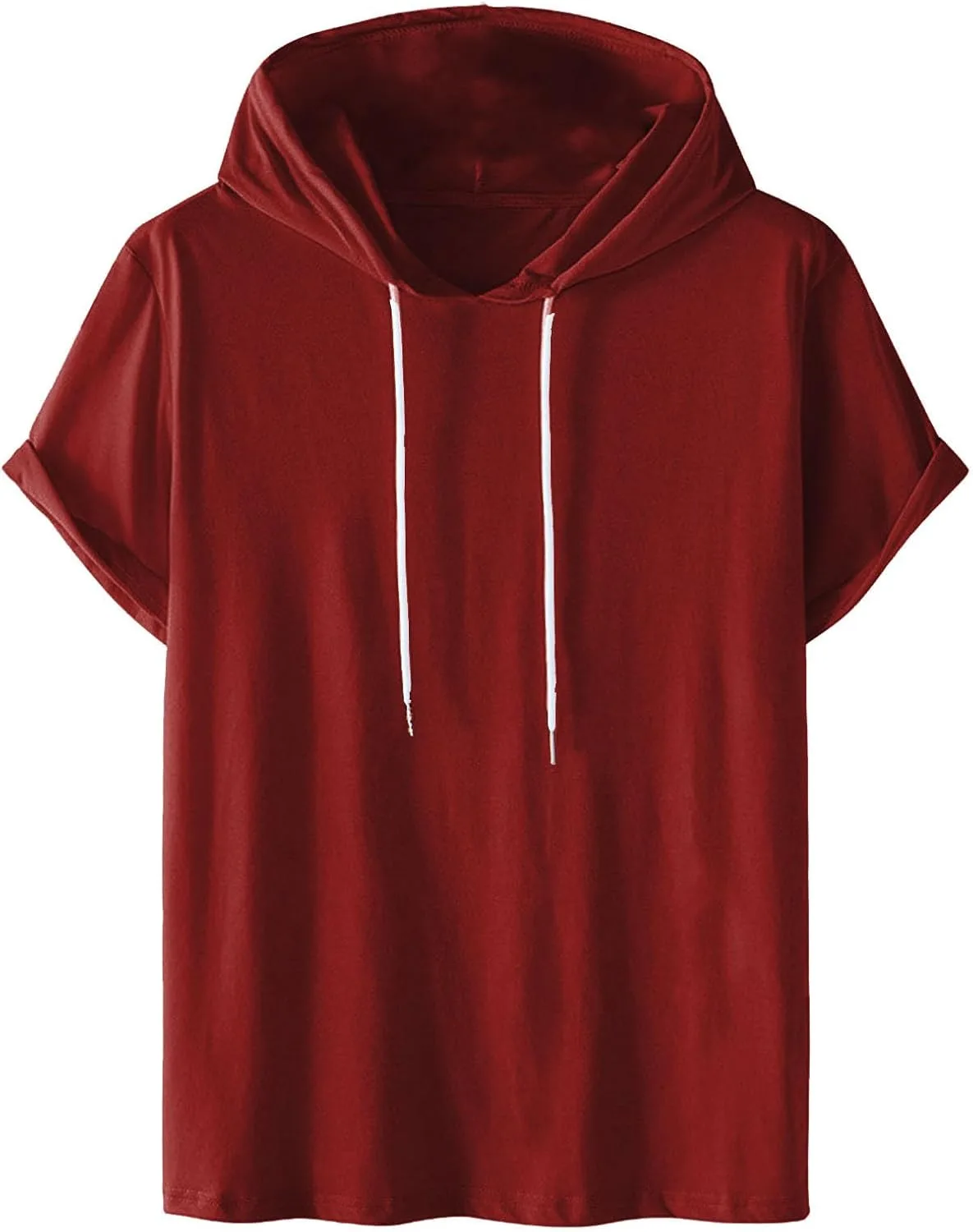 

Мужская футболка с капюшоном и шнурком