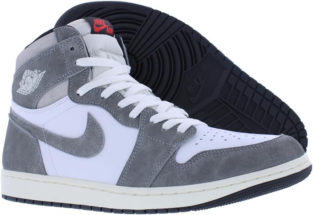 Мужские кроссовки Nike Air Jordan 1 Retro High OG, белый/черный/красный — фото 4