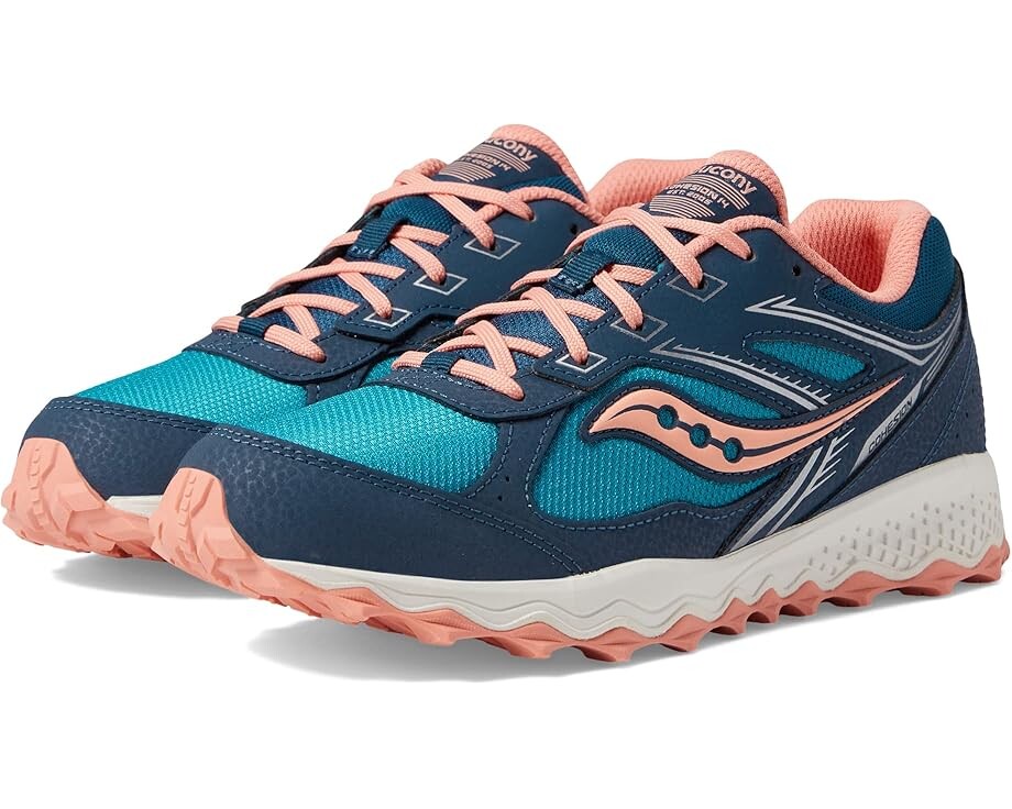 

Кроссовки Saucony Kids Cohesion TR14 LTT, цвет Navy/Teal/Coral
