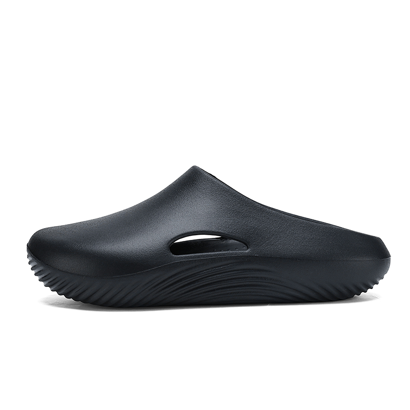 

NANJIREN Тихие, устойчивые к запахам и истиранию закрытые тапочки для мужчин черные, цвет Black