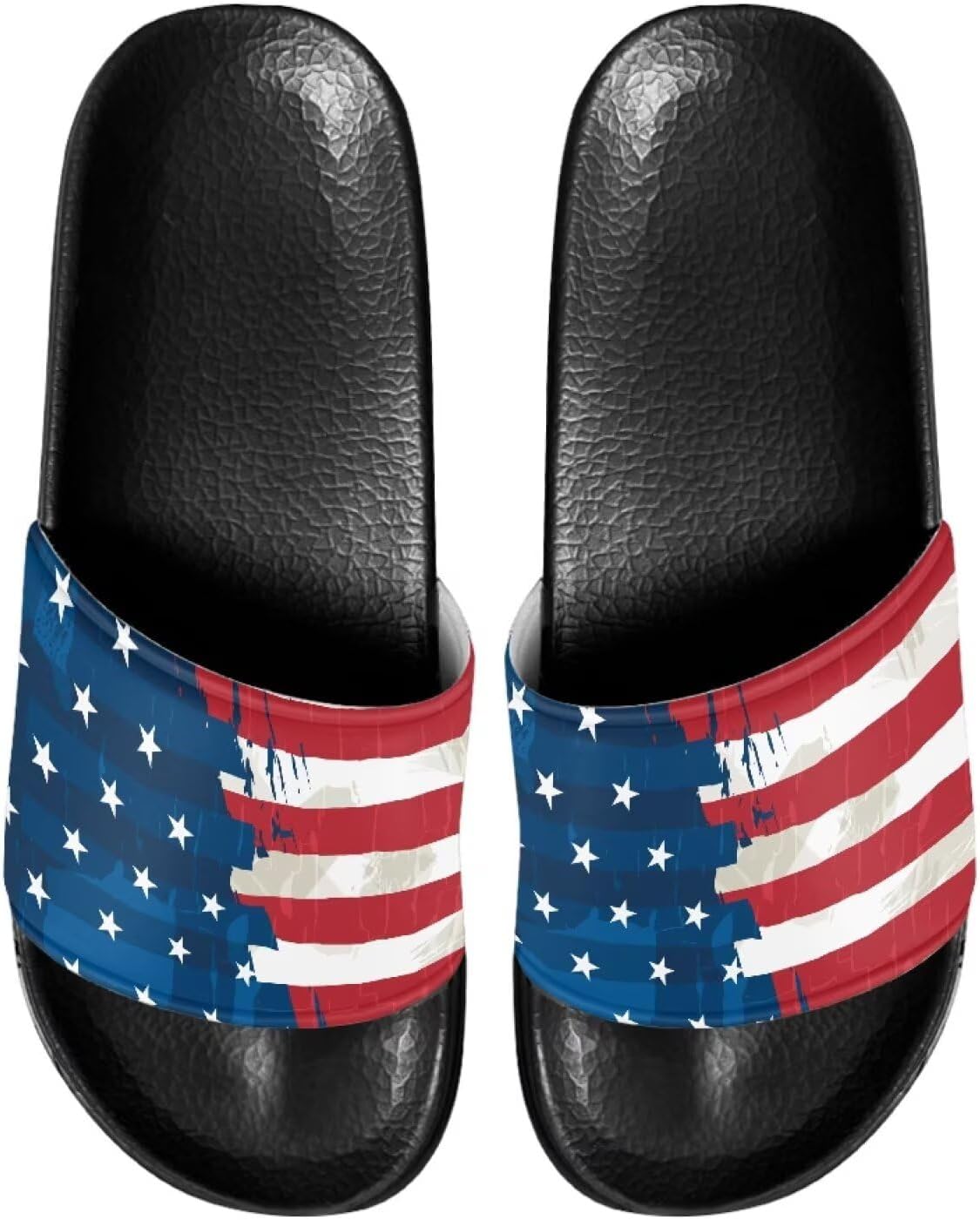 

Сандалии-шлепанцы Mintulipy унисекс для взрослых, летние тапочки для женщин и мужчин, нарядные и удобные женские сандалии, Patriotic American Flag-1