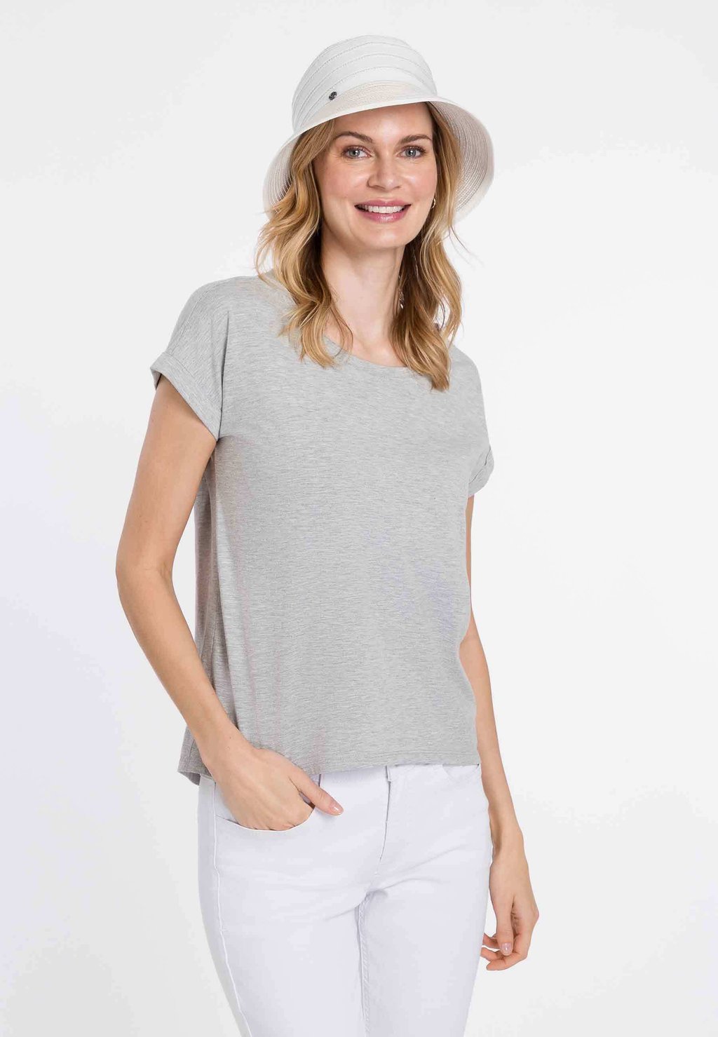 

Шляпа CLOCHE HIGHLIGHT STRIPES Loevenich, белый