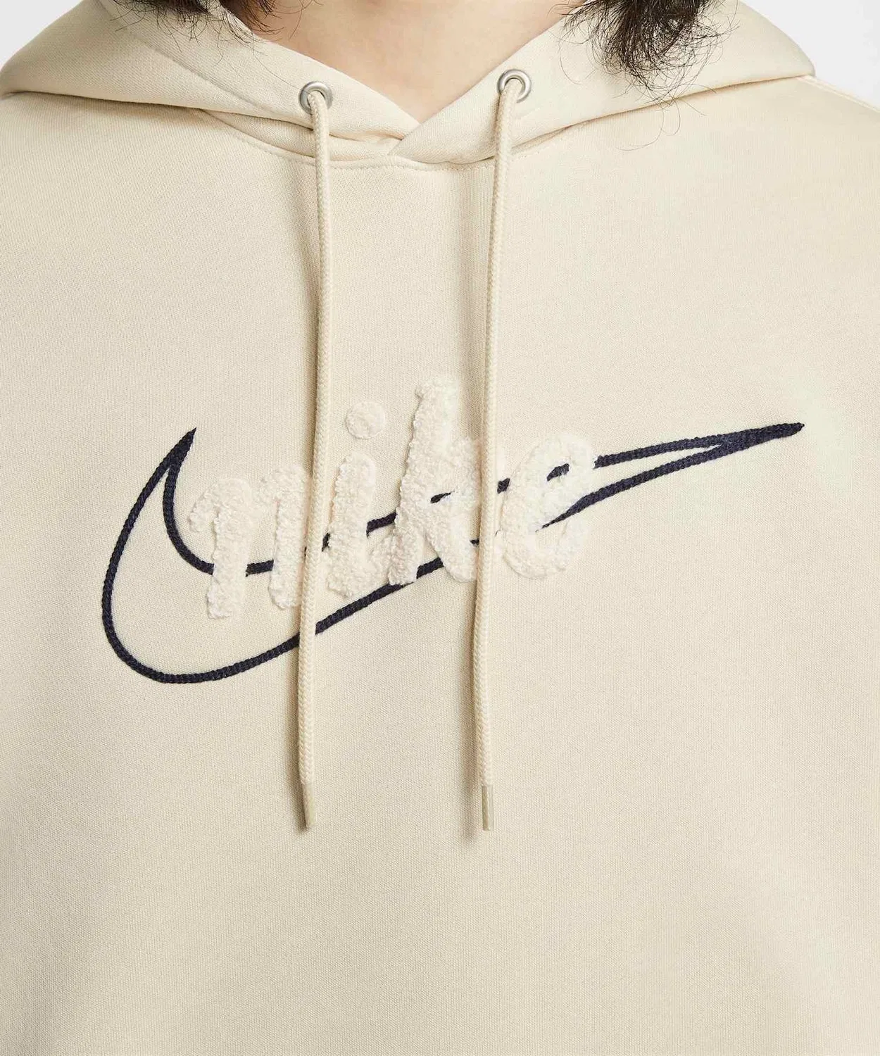 Толстовка Nike Sportswear Club флисовая мужская, свободный крой, коричневая — фото 4