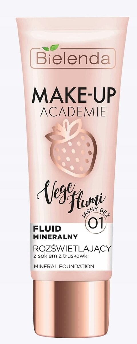 

Bielenda, Make-Up Academie, Тональный крем, 01 светло-бежевый, 30мл