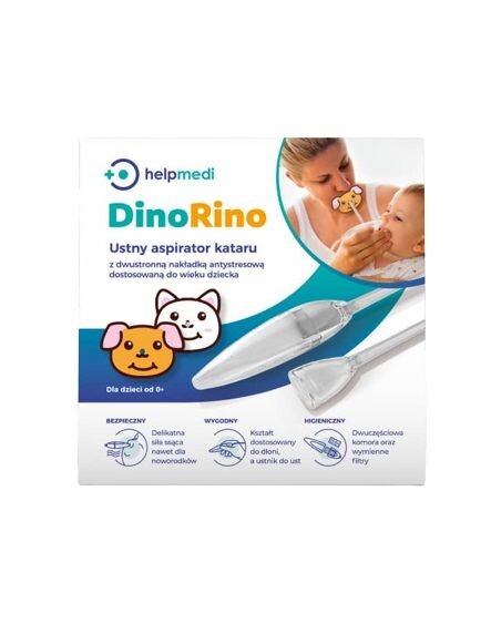 

Назальный аспиратор для детей HelpMedi DinoRino Ustny Aspirator Kataru, 1 шт