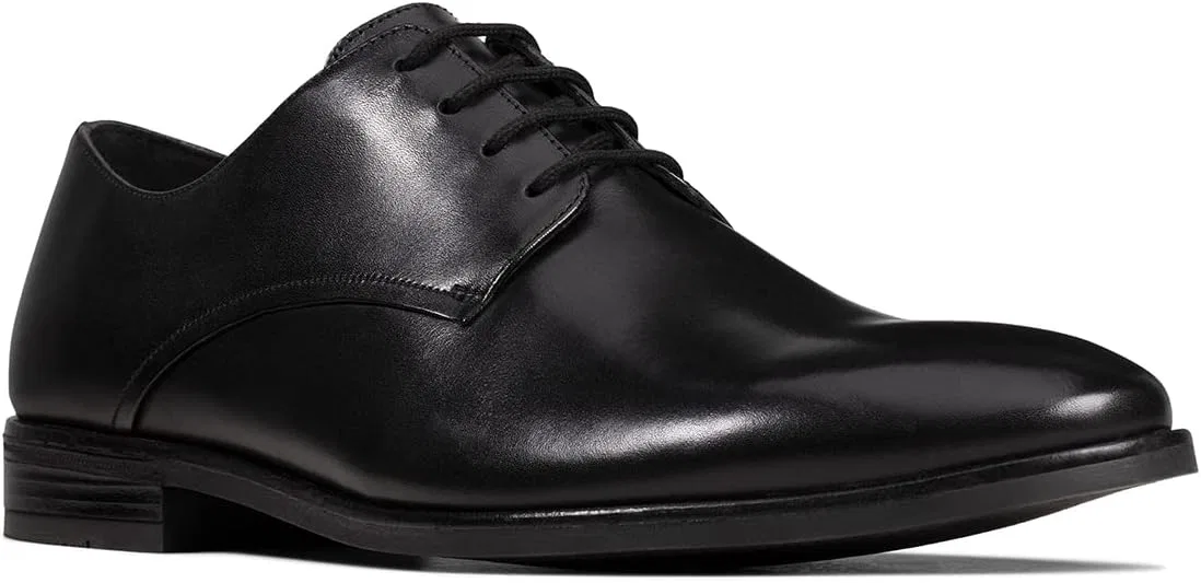 Мужские туфли-дерби Clarks Stanford Walk, Black Leather — фото 2