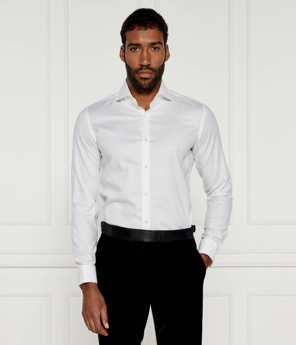 

Рубашка h-hank-spread-dc-214 Slim fit Boss, белый
