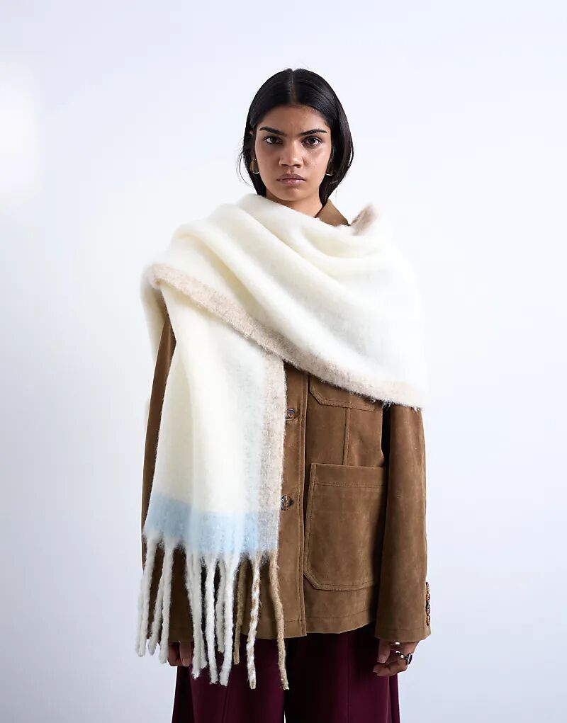 

Шарф-плед Topshop Sydney бежевого цвета