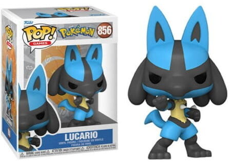 

Funko POP! Аниме, коллекционная фигурка, Покемон, Лукарио, 856