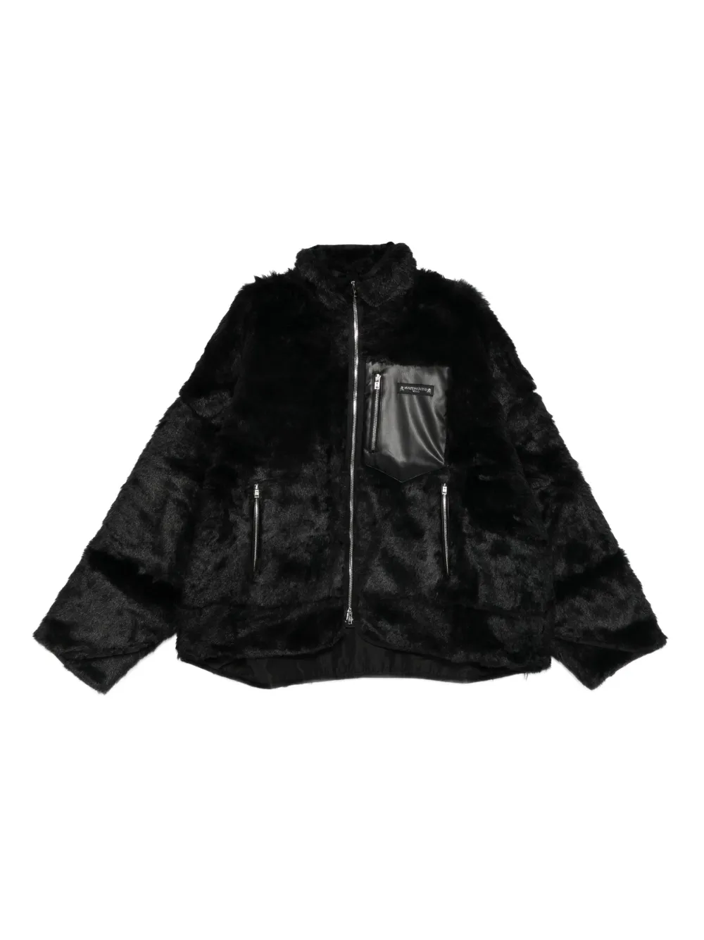 

Куртка с карманами из искусственного меха Mastermind Japan, черный