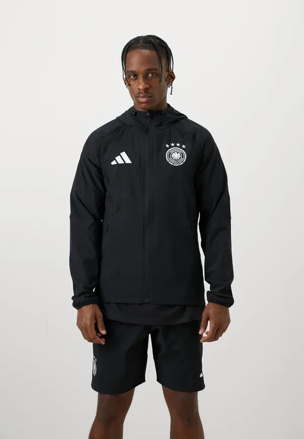 Толстовка Adidas Performance Deutschland DFB Tiro Travel Full Zip National Team Wear, черный