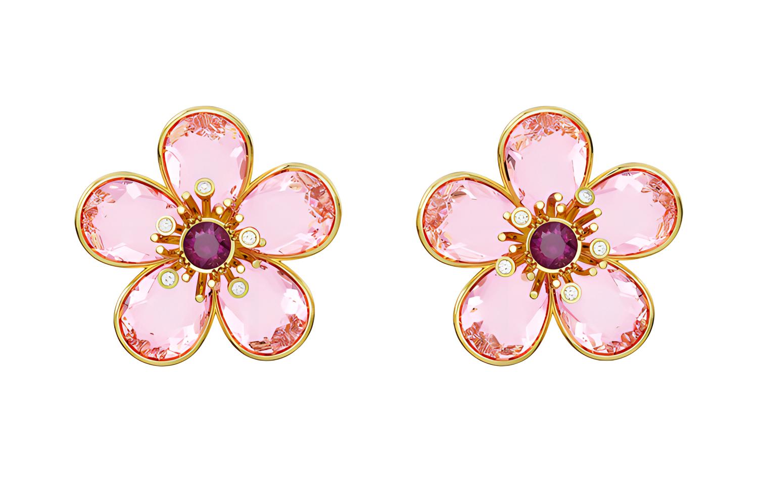 

Swarovski Серьги Florere для женщин розовые