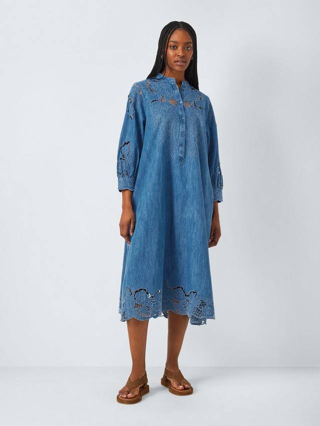 

Джинсовое платье arabella с ажурной отделкой AND/OR, цвет Denim Blue