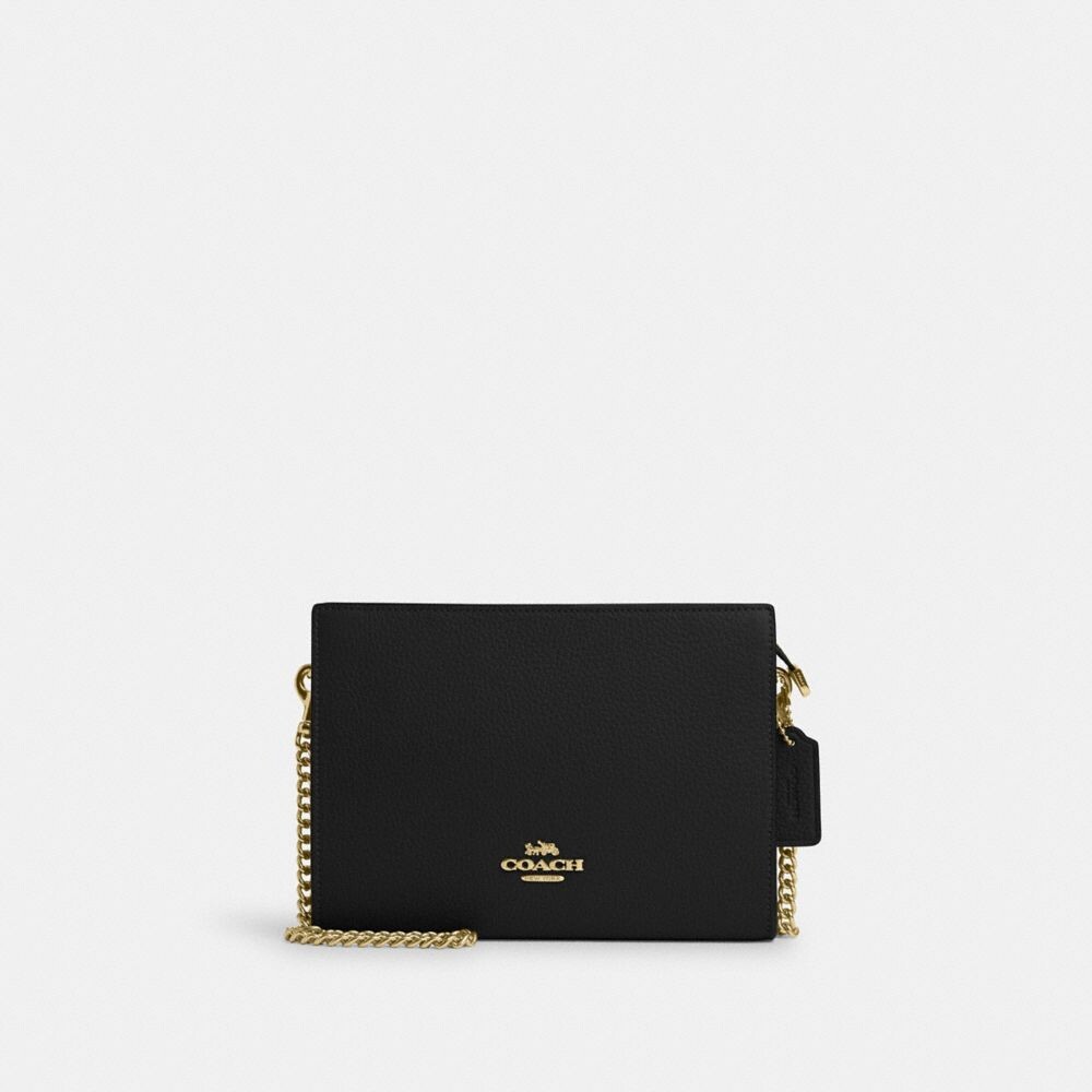 

Сумка кросс-боди COACH Slim Crossbody, золотой/черный