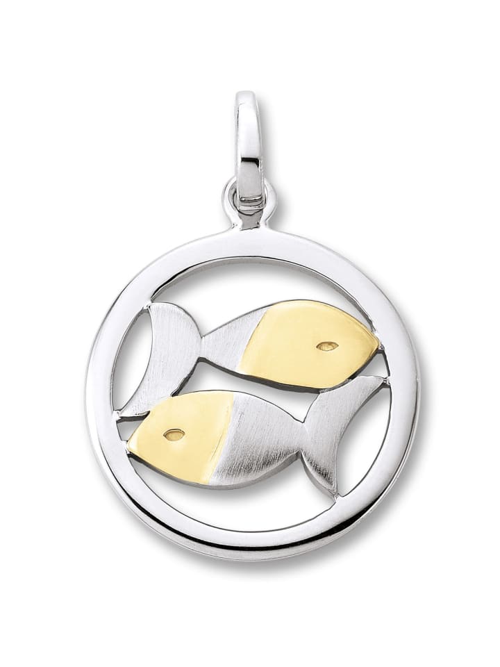 

ONE ELEMENT Кулон со знаком зодиака Рыбы, изготовленный из серебра 925 пробы