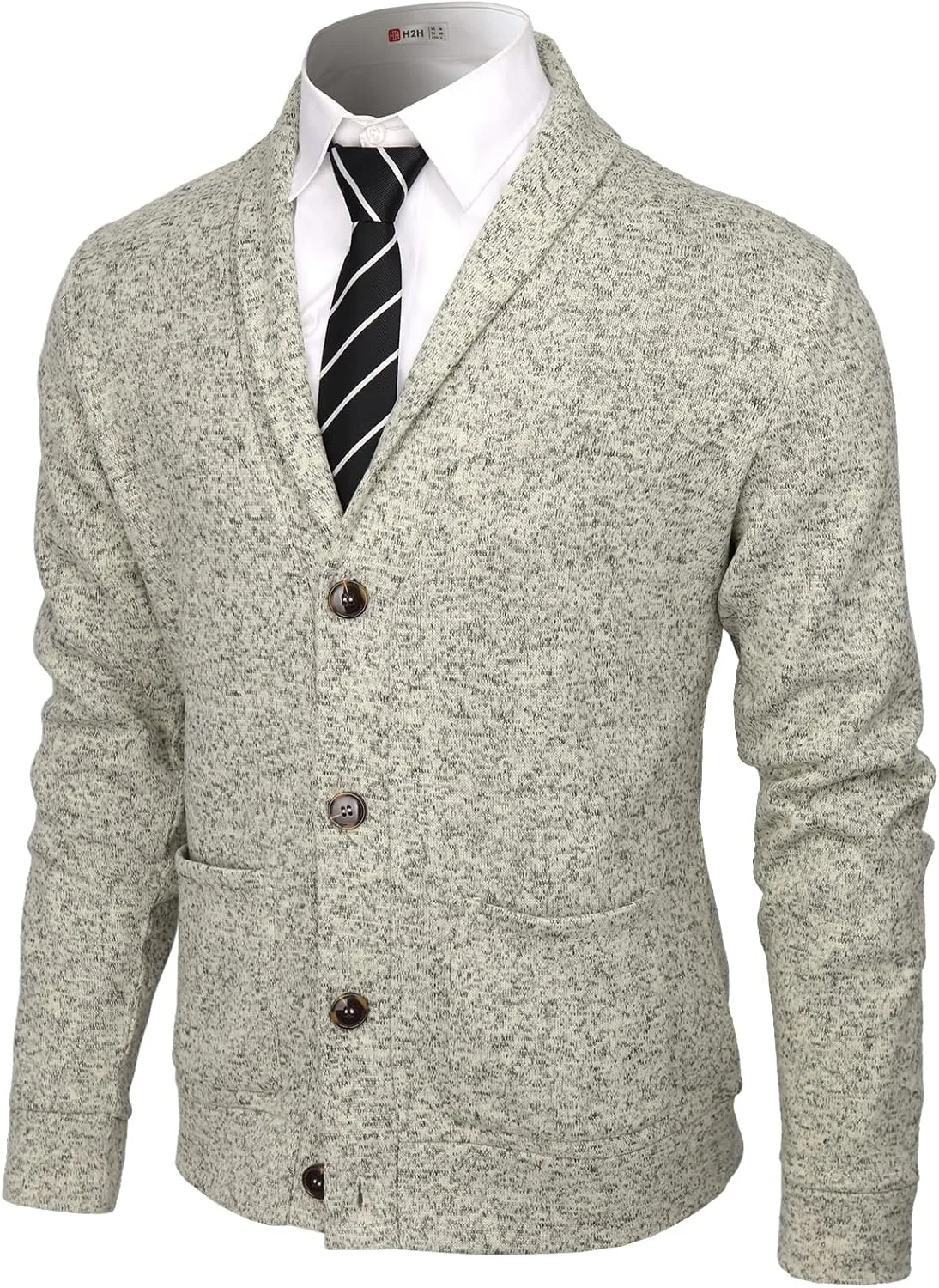 

Мужской кардиган H2H с шалью из мягкой ткани