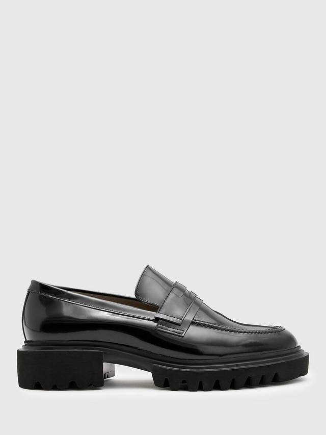 

Массивные мокасины из кожи винни AllSaints, цвет Black Black