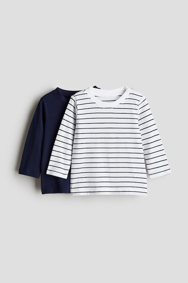 

2 рубашки с длинным рукавом H&M, мультиколор