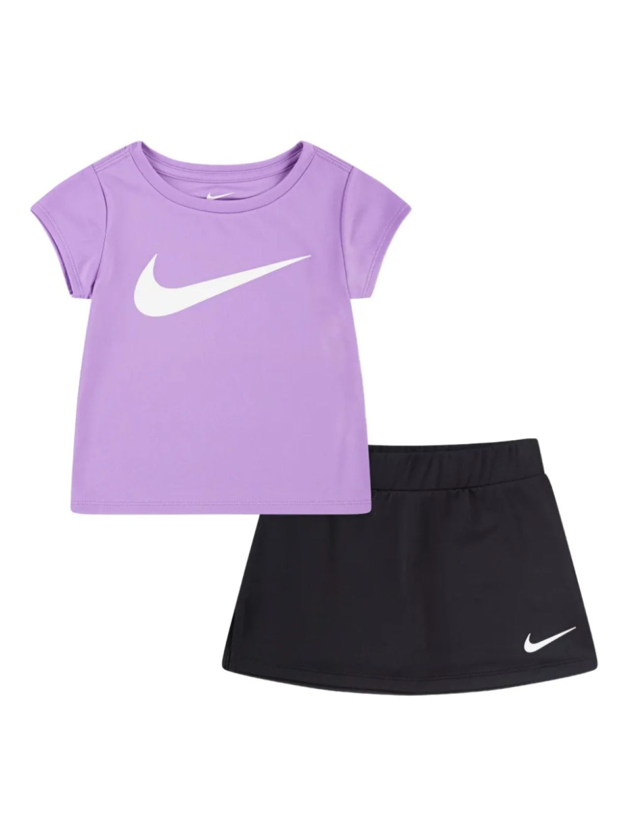 

Футболка и мини-юбка с логотипом Nike Kids Swoosh, фиолетовый