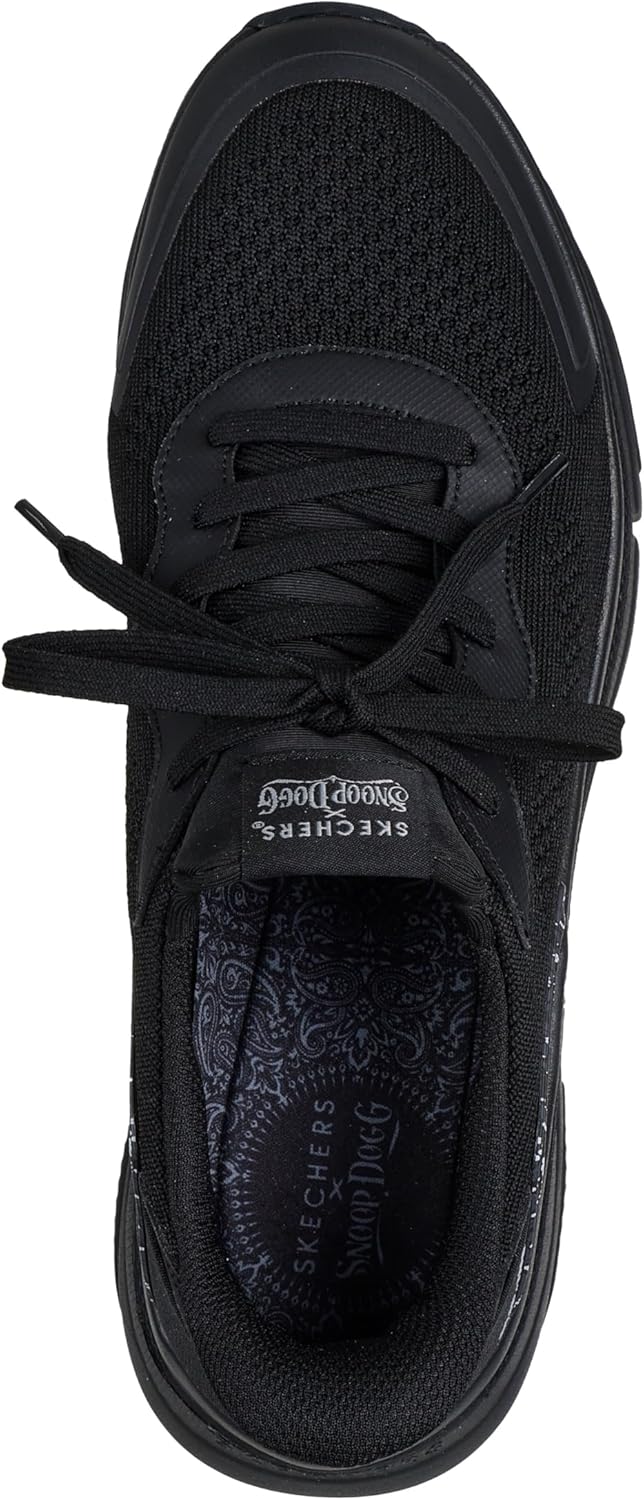 Мужские слипоны Skechers Snoop Sparrow Flex - Soarin' Hands Free, черный — фото 3
