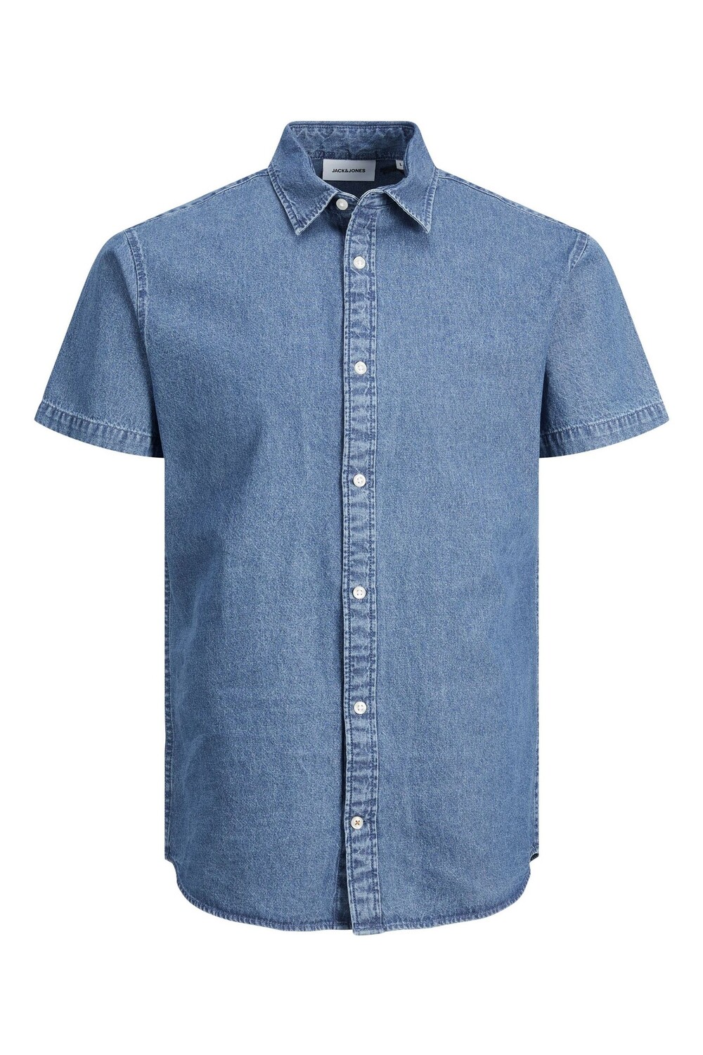 

Джинсовая рубашка с короткими рукавами JACK & JONES, синий