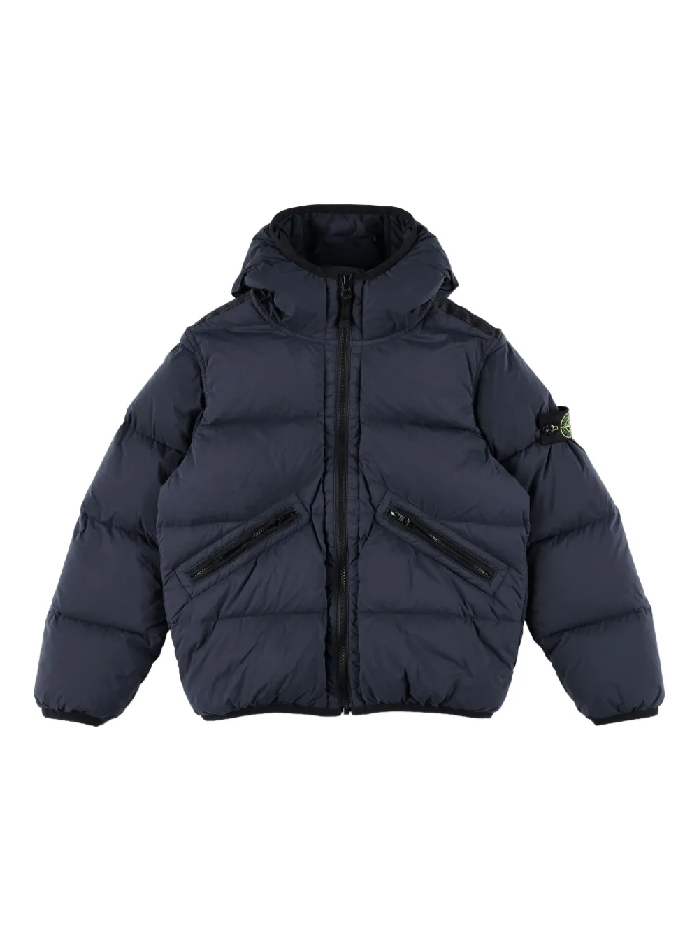 

Пуховик с капюшоном Stone Island Junior, синий