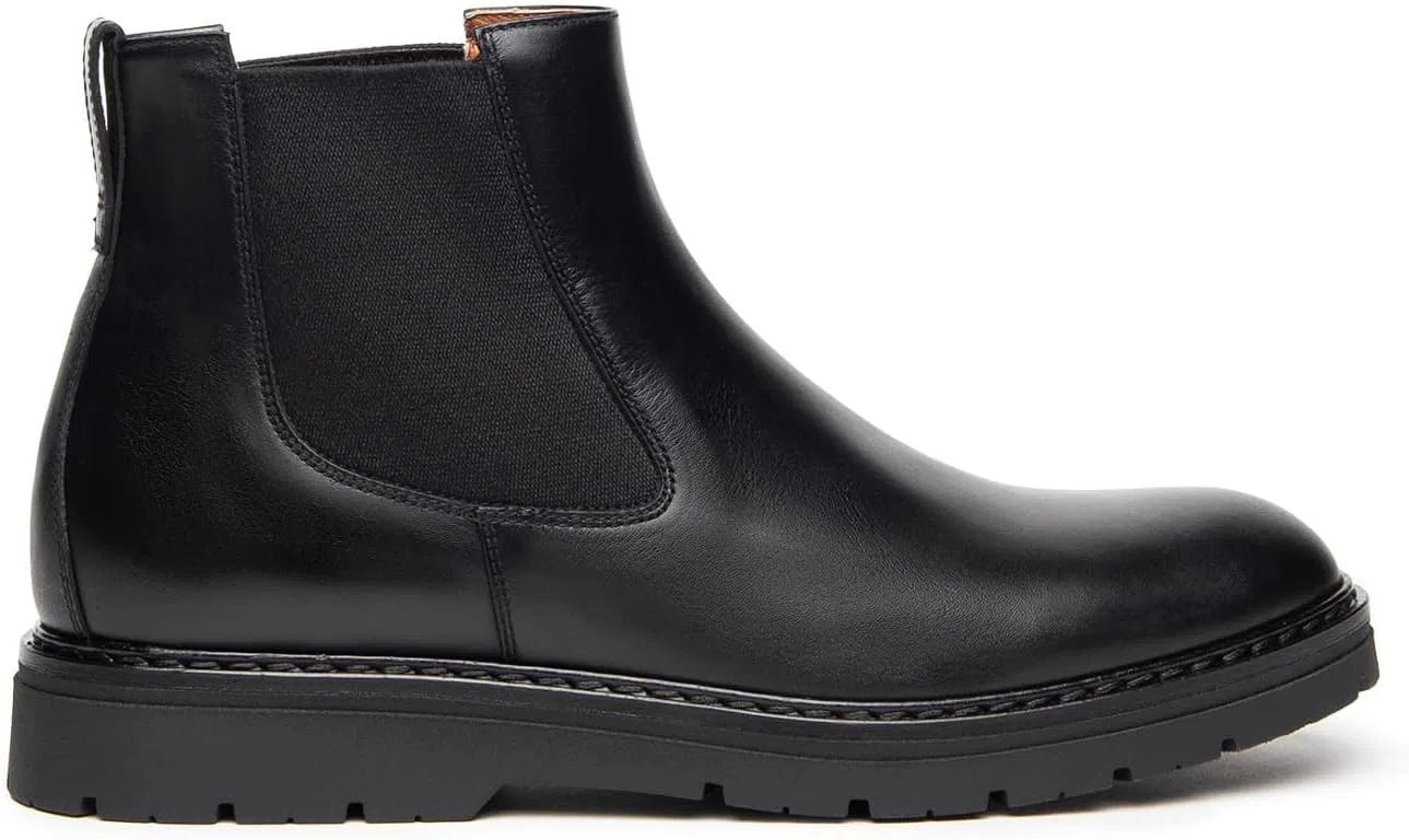 Мужские кожаные ботинки челси Nero Giardini I500812U, Black