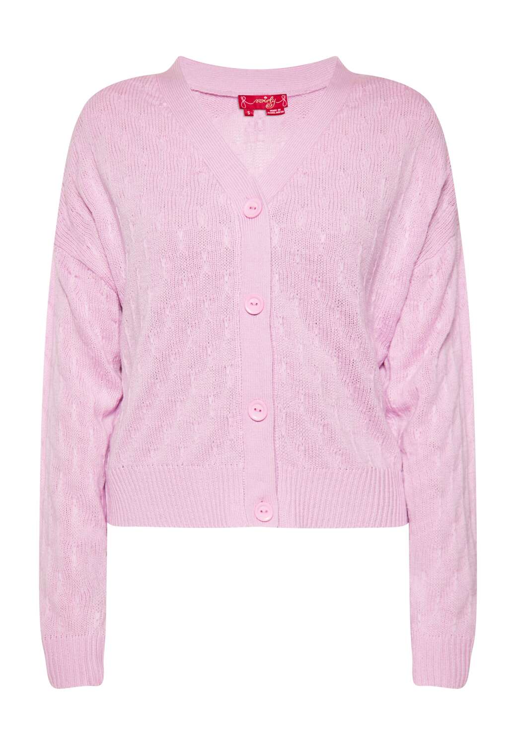 

Swirly Кардиган из трикотажа в розовом цвете