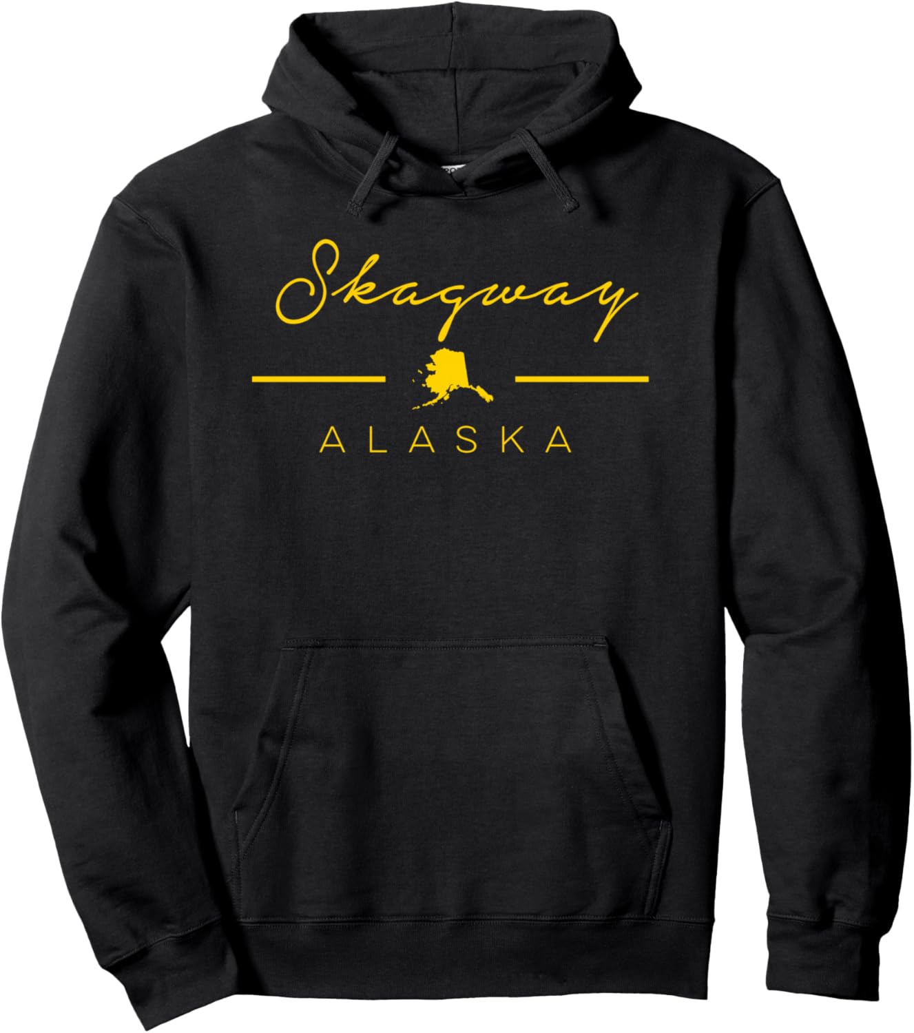 

Худи с надписью Skagway Alaska Best Alaska Souvenir Shirts, черный