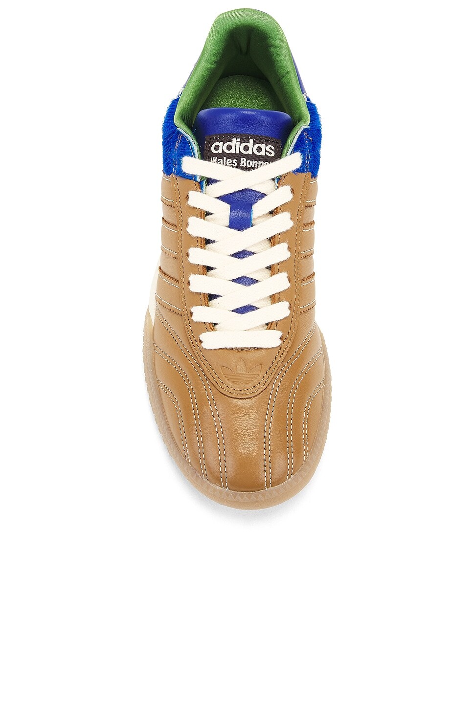 Кроссовки Samba Millenium Adidas By Wales Bonner, цвет Desert, Team Royal Blue, & Crew Green — фото 4
