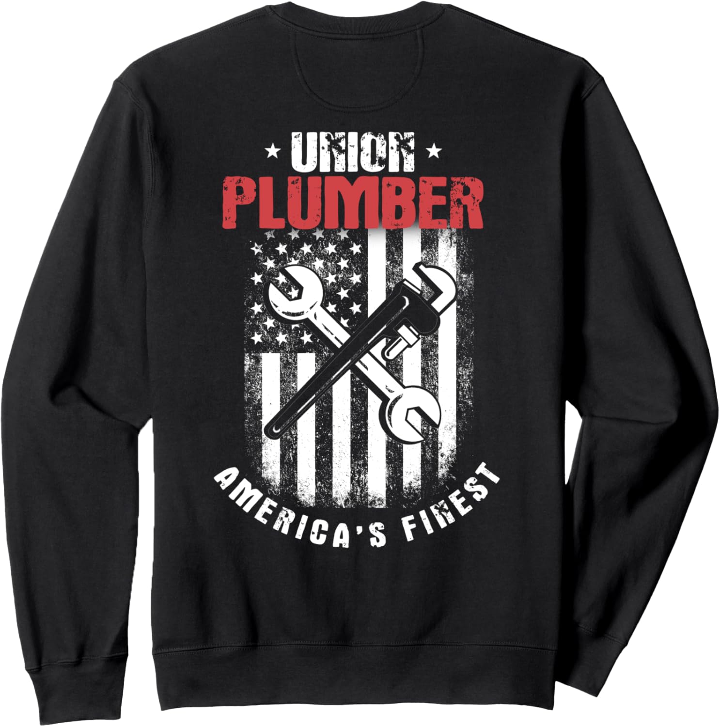 

Подарок для сантехника: толстовка с дизайном «сантехник» на спине Plumber Gifts, черный