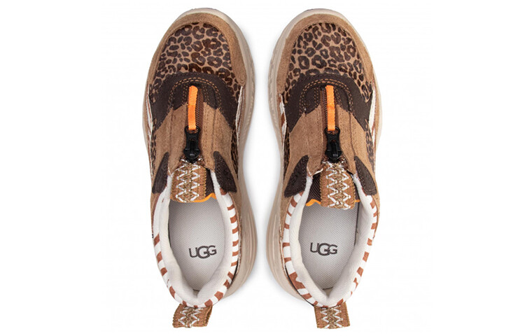 Туфли на платформе женские низкие каштановые Ugg — фото 4
